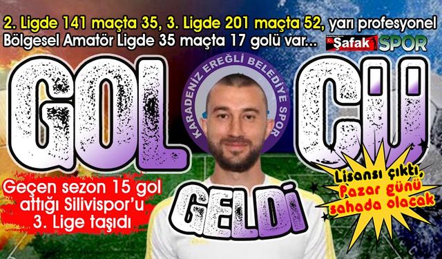 İlk iki maçta gol sıkıntısı çeken Ereğli Belediyespor’dan forvete takviye... İşte yeni golcü