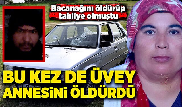 Cinayet işleyip tahliye olan şahıs bu kez de üvey annesini katletti!