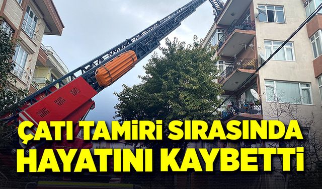 Çatı tamiri sırasında, hayatını kaybetti!