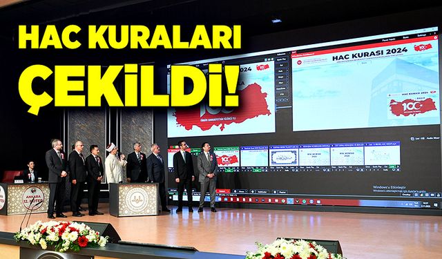 Hacı adaylarına müjde! Kuralar çekildi!