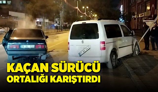 Polisten kaçan sürücü Zonguldak Caddesi'nde kaos yarattı