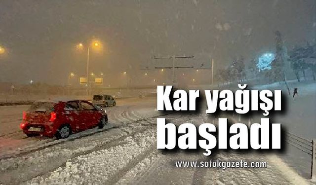 Kar yağışı başladı