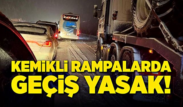 Kemikli rampalarda, geçiş yasak!