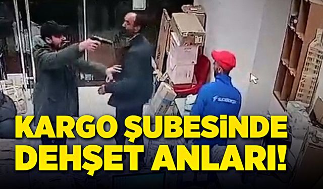 Kargo çalışanına kurşun yağdırdı!