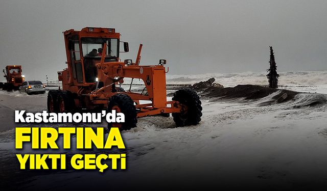 Kastamonu’da fırtına yıktı, geçti!