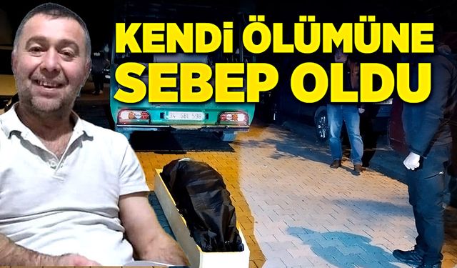 Sürücü, kendi ölümüne sebep oldu!