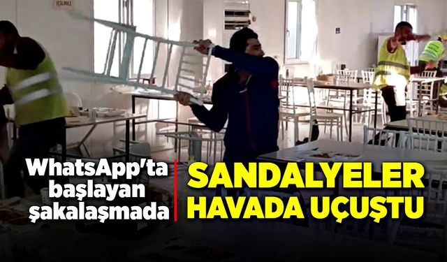 WhatsApp’da başlayan şakalaşmada sandalyeler havada uçuştu!