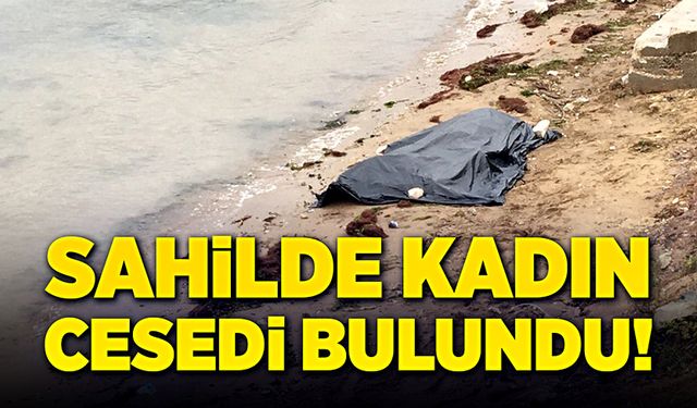 Sahilde kıyıya vurmuş kadın cesedi bulundu!