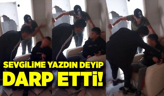 Metruk binada dehşet! Sevgilime yazdın deyip darp etti!