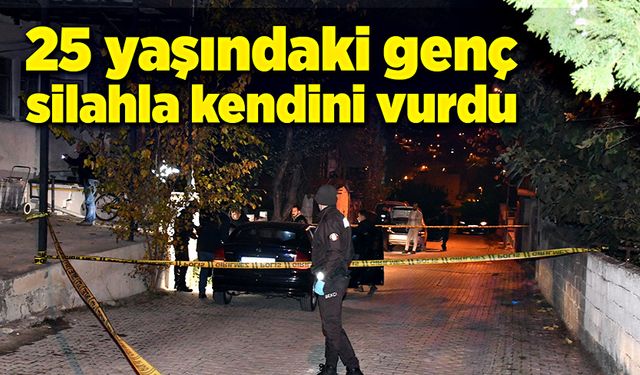 25 yaşındaki genç, otomobilde silahla kendini vurdu!