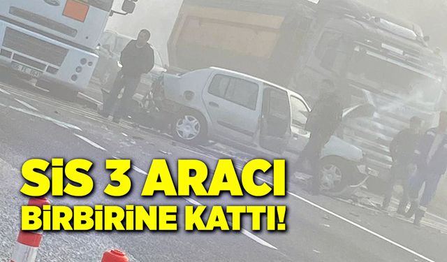 Sis üç aracı birbirine kattı!