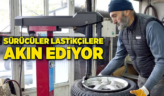 Kastamonu’da sürücüler, lastikçilere akın ediyor!