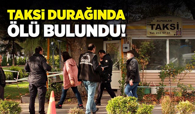 Taksi durağı, son durağı oldu!