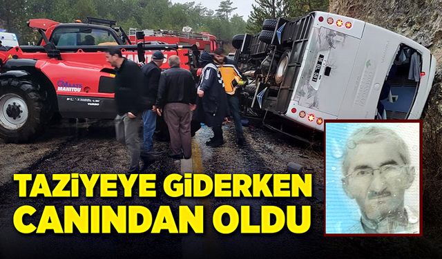 Taziyeye giderken, canından oldu!