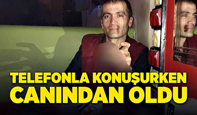 Restoran işletmecisi telefonla konuşurken, canından oldu!