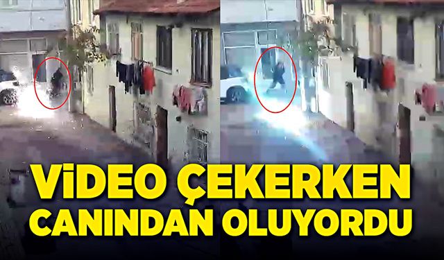 Video çekerken, canından oluyordu!