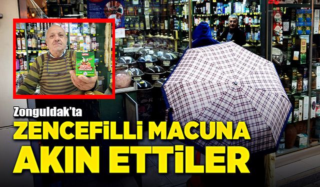 Zonguldak’ta zencefilli macuna akın ettiler!