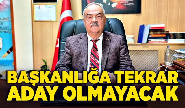 Helallik istedi. Başkanlığa aday olmayacak