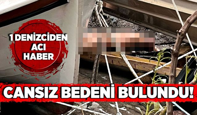 1 Denizciden acı haber! Cansız bedenine ulaşıldı!