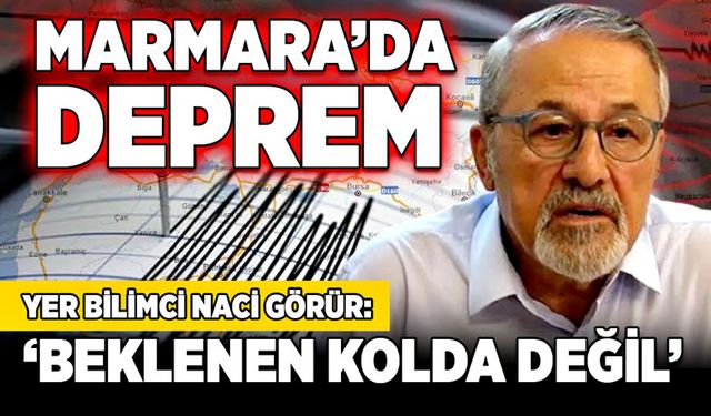 Marmara'da Deprem! Prof. Naci Görür: Beklenen kolda değil!