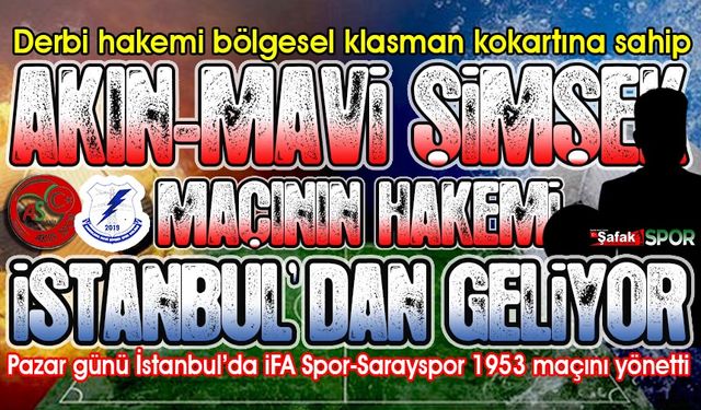 Ereğli Akınspor-Mavi Şimşekspor derbisine bölgesel hakem atandı