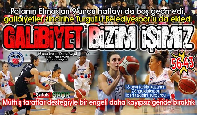 Zonguldakspor galibiyete abone... Turgutlu engelini de geçtik: 56-43