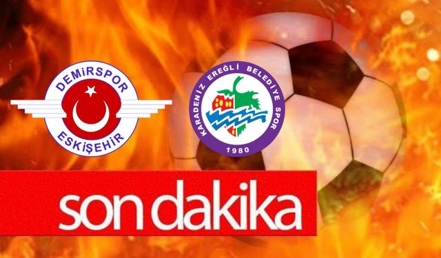 Ereğli Belediyespor seriye bağladı... Eskişehir zaferi Ahmet Zeki Barlas'la geldi: 0-2