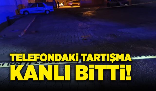 Telefondaki tartışma kanlı bitti!