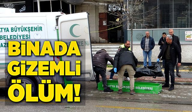 Orta hasarlı binada gizemli ölüm!