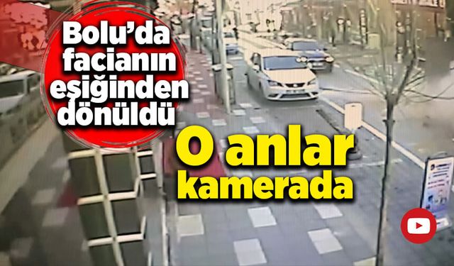 Bolu'da faciadan dönüldü! O anlar kamerada!