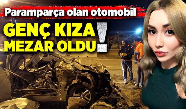 Kamyonetin dorsesine çarpan otomobil genç kıza mezar oldu!