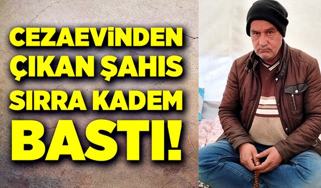 Cezaevinden çıkan şahıs sırra kadem bastı!