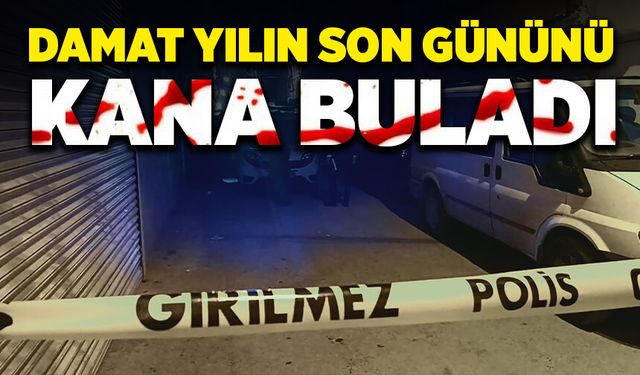 Damat cinnet getirdi, yılın son gününü kana buladı!