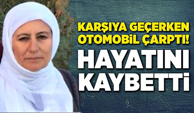 Karşıya geçerken otomobil çarptı! Hayatını kaybetti!