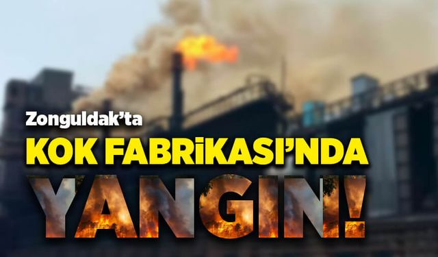 Zonguldak’ta Kok Fabrikası’nda yangın