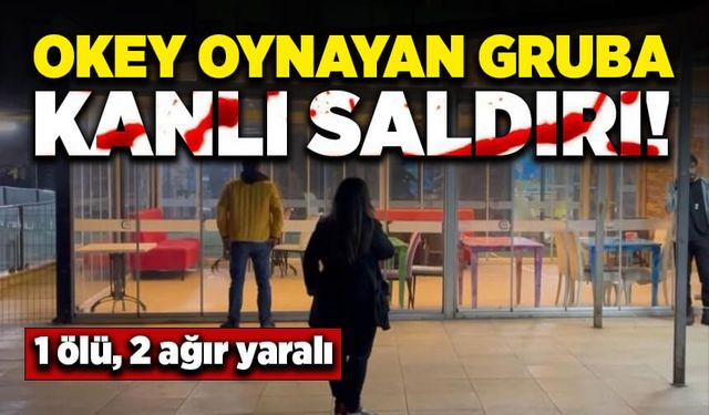 Okey oynayan gruba kanlı saldırı! 1 ölü, 2 ağır yaralı!