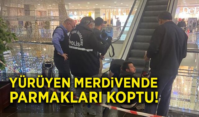 Yürüyen merdivende facia!