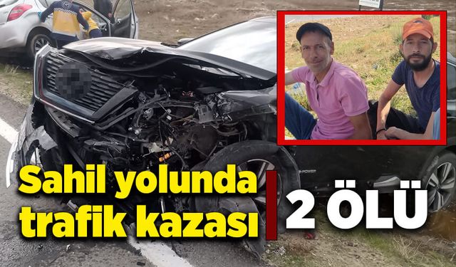 Sahil yolunda trafik kazası! 2 ölü!