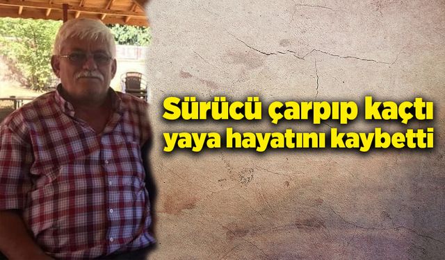 Sürücü, yayaya çarpıp kaçtı, ölümüne sebep oldu!