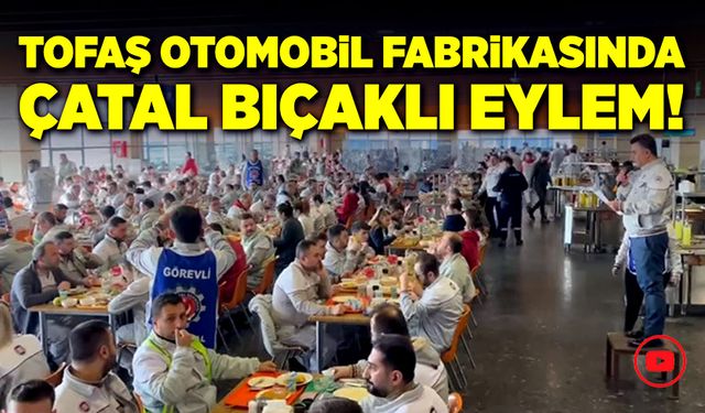 Türkiye'nin otomotiv devi çalışanlarından çatal bıçaklı eylem!