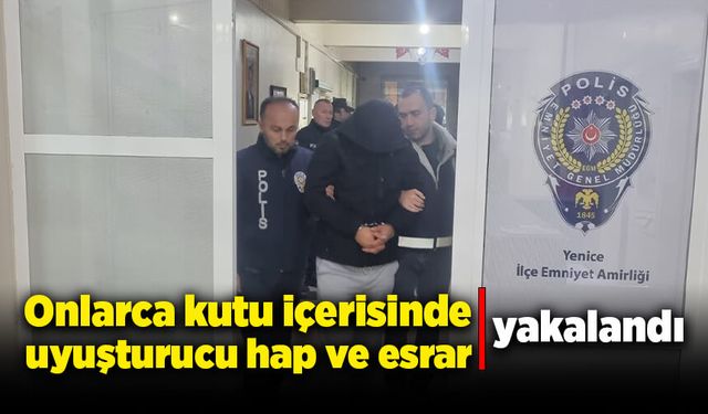 Onlarca kutu içerisinde uyuşturucu hap ve esrar yakalandı!