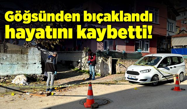 Göğsünden bıçaklandı! Hayatını kaybetti!