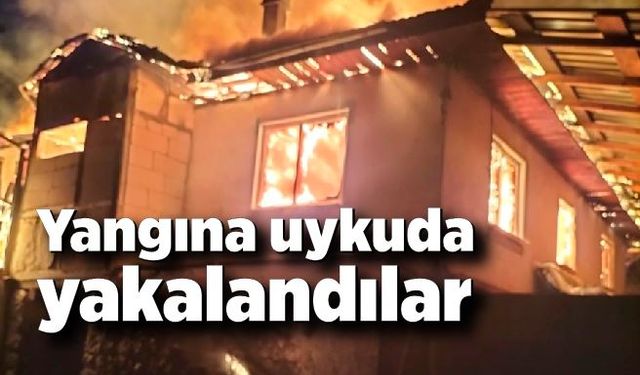 Yangına uykuda yakalandılar