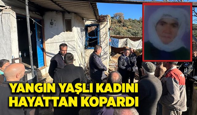 Yaşlı kadın yangında can verdi!