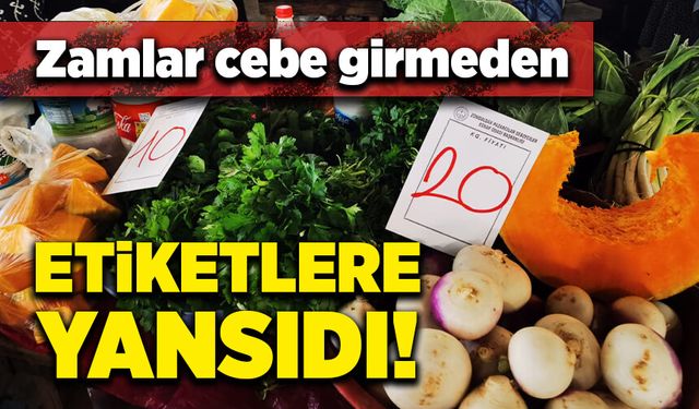 Zamlar cebe girmeden etiketlere yansıdı