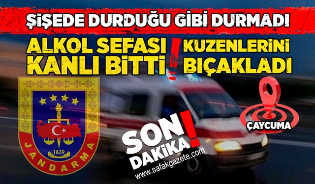 Şişede durduğu gibi durmadı! Kuzenlerin alkol sefası kanlı bitti!