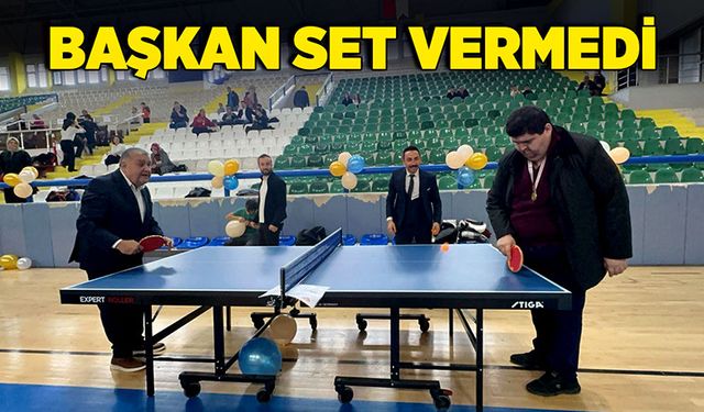 Başkan set vermedi