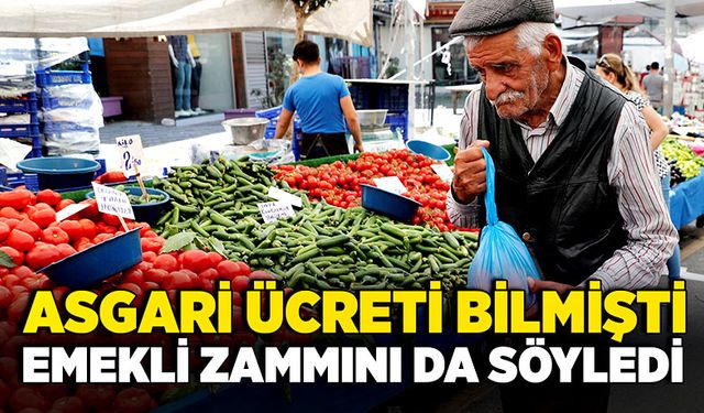 Asgari ücreti tahmini tuttu; Şimdi de en düşük emekliği maaşını söyledi