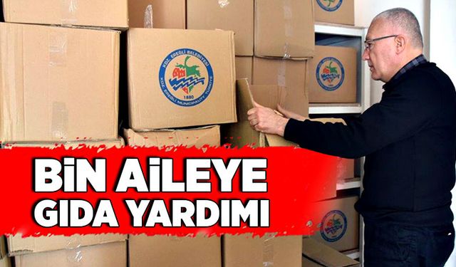 Bin aileye gıda yardımı