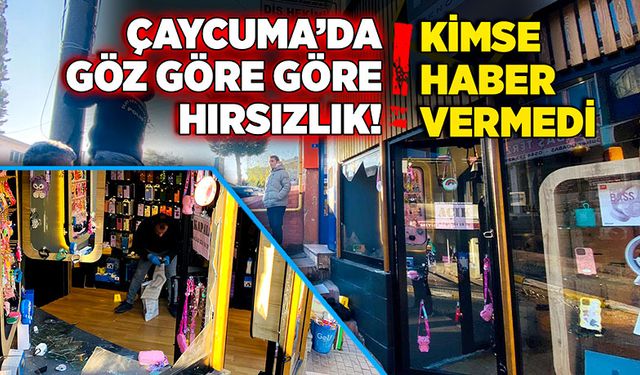 Çaycuma’da göz göre göre hırsızlık! Kimse haber vermedi